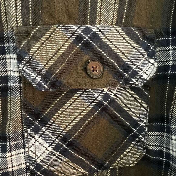 Jach's Mens Heritage Flannel Shirt Long Sleeves Button Up Plaid Green Size M - Picture 5 of 13